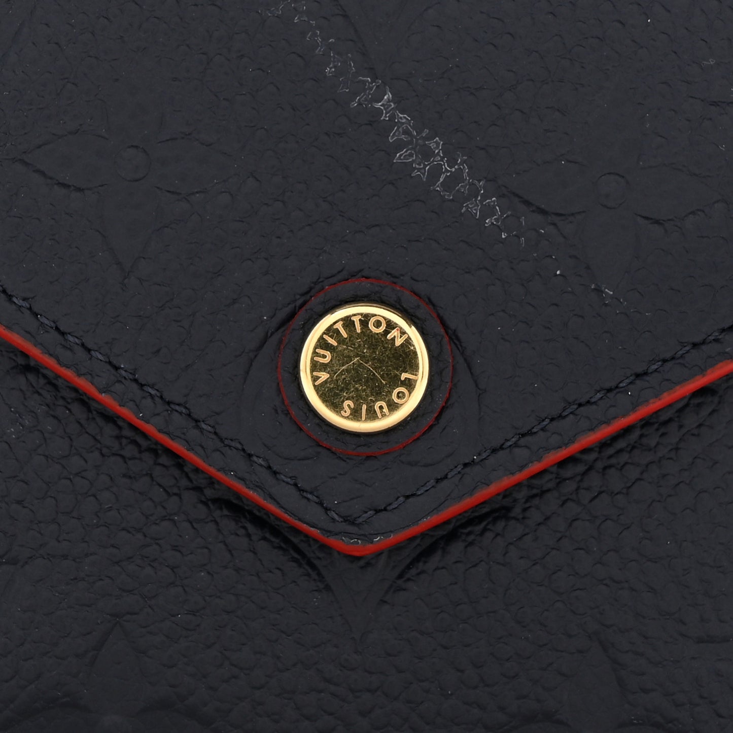 Empreinte Victorine Wallet Marine Rouge