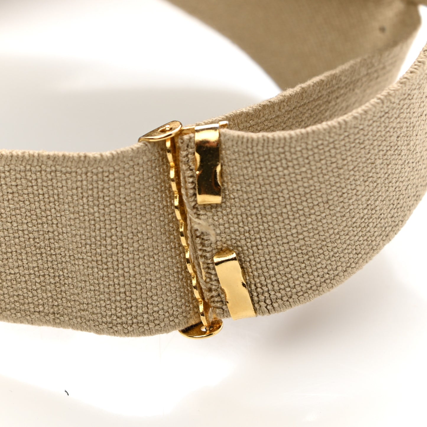 Elastic Logo Suspenders Beige Black