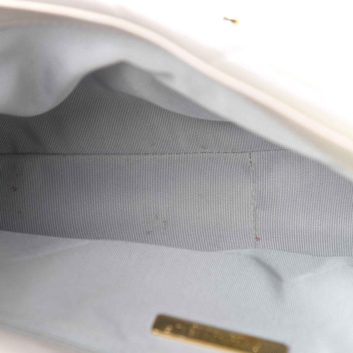 Chanel Iridescent Calfskin Quilted Medium Chanel 19 Flap White 8 of 12