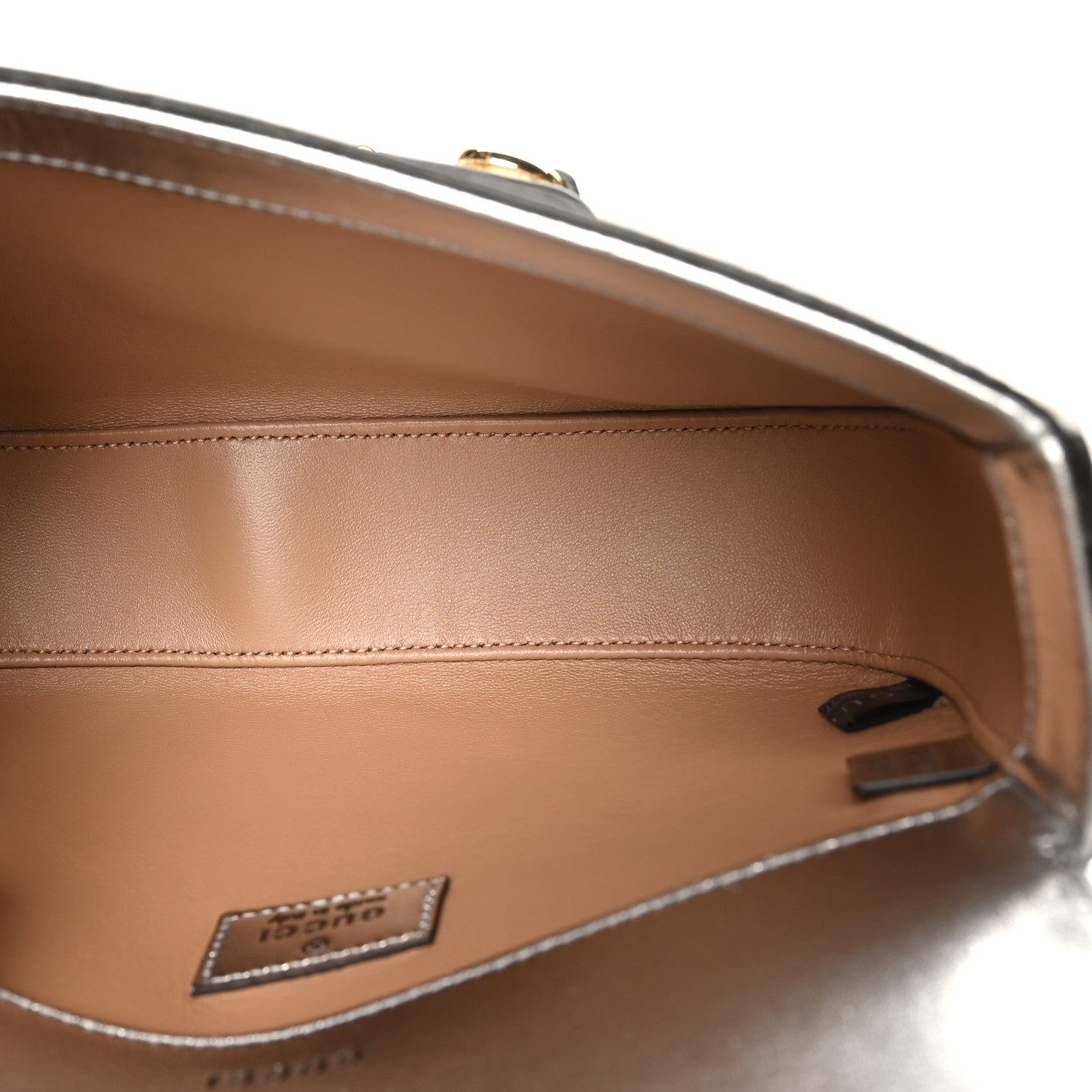 Gucci Lizard Mini Horsebit 1955 Shoulder Bag Silver 5 of 10