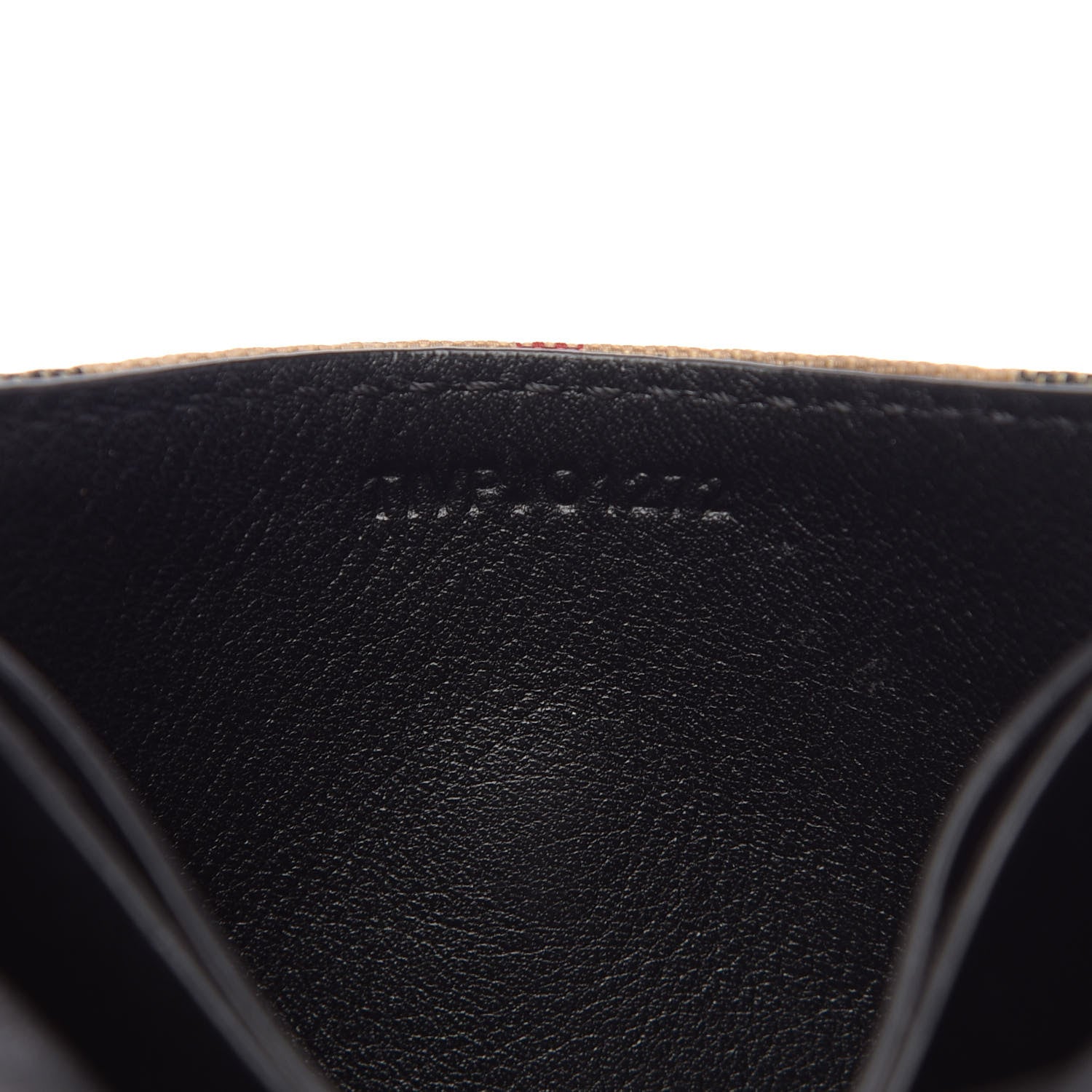 Burberry Calfskin House Check Chesam Card Case Black 7 of 7