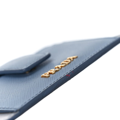 Prada Saffiano City Calf Coin Case Card Holder Astrale Nube 13 of 13