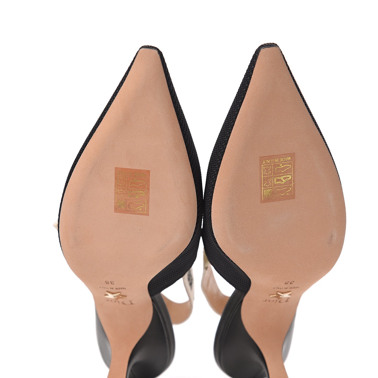Technical Canvas Ribbon J Adior Slingback 65mm Pumps 38 Black