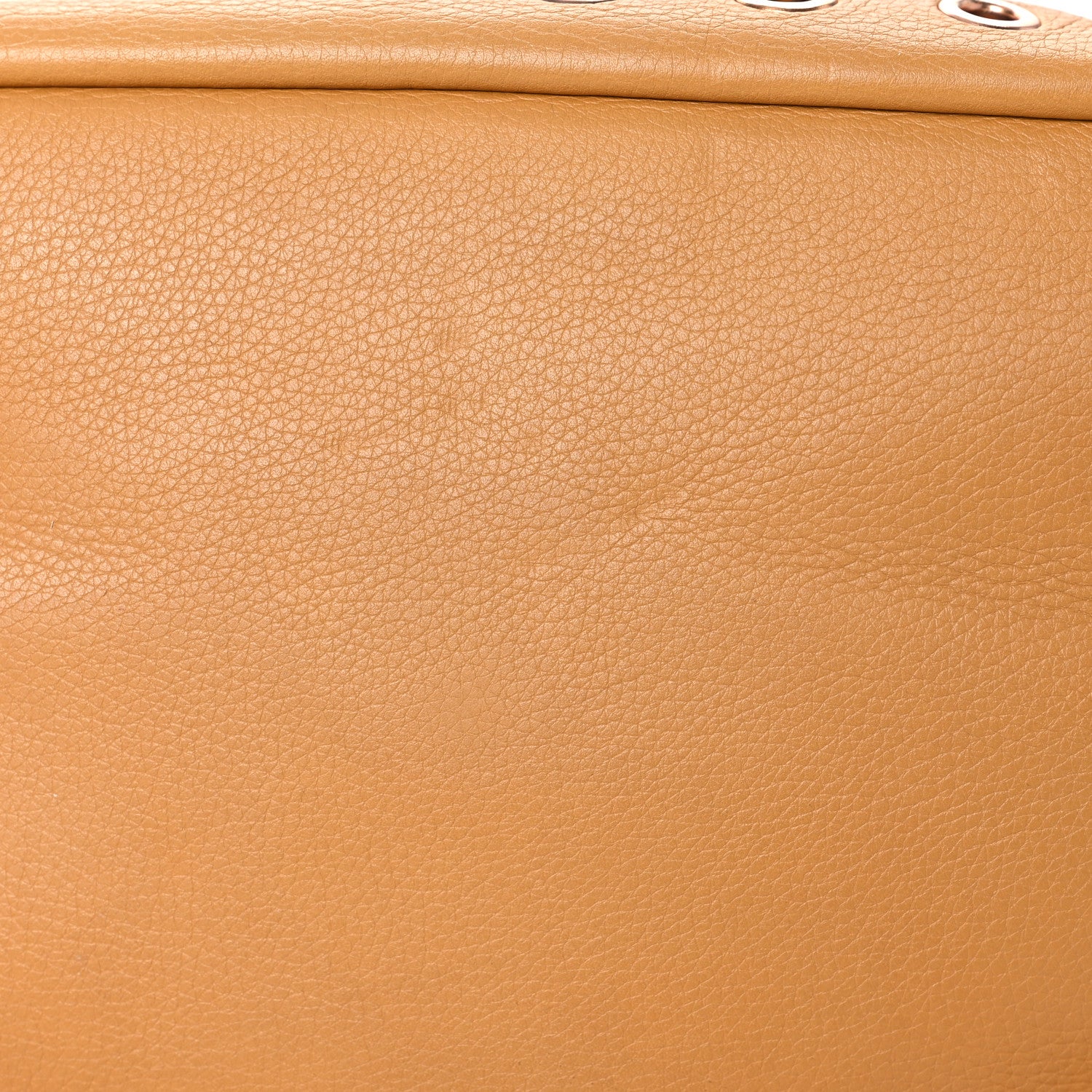 Prada Daino Borchie Grommet Bucket Bag Miele 14 of 16