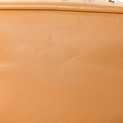 Prada Daino Borchie Grommet Bucket Bag Miele 14 of 16