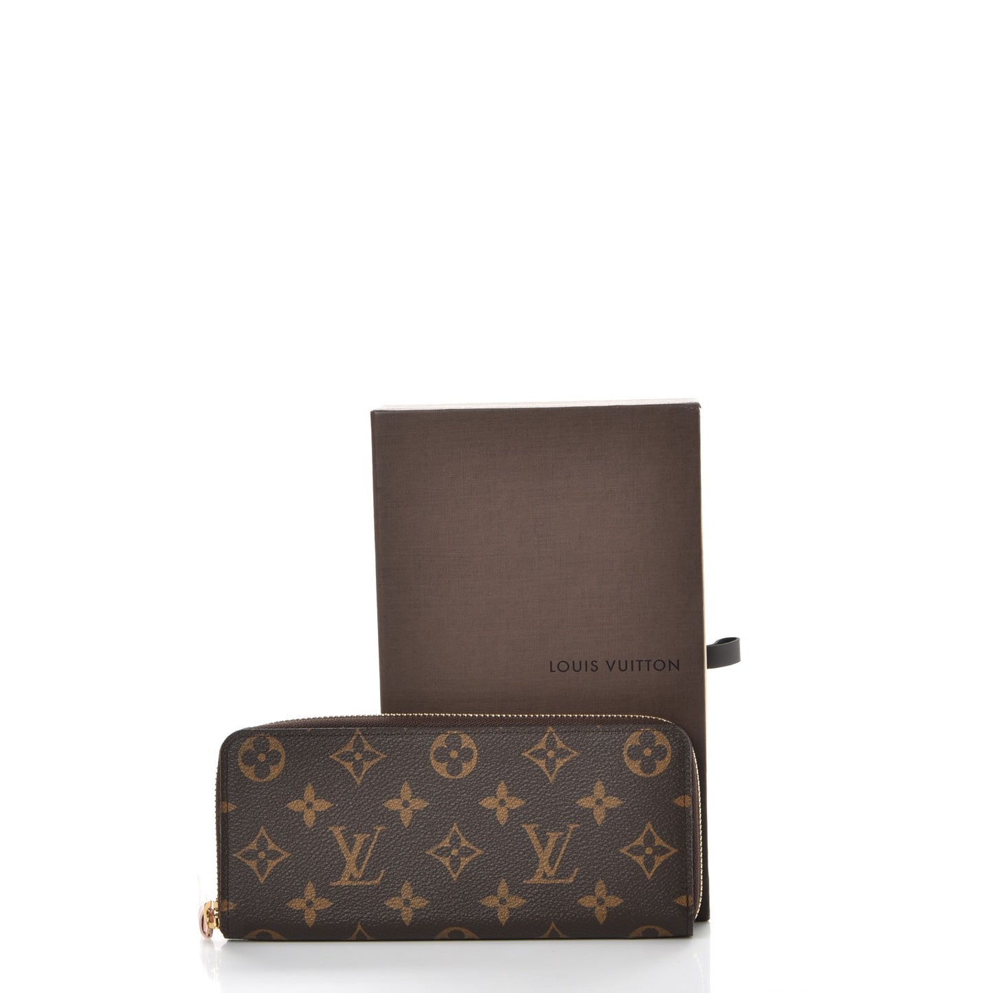 Monogram Clemence Wallet Rose Ballerine