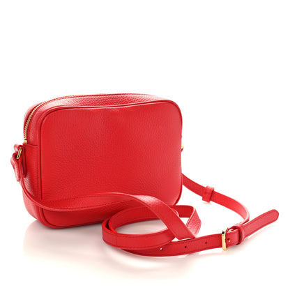 Burberry Grained Calfskin Small Camera Bag Red 3 of 10