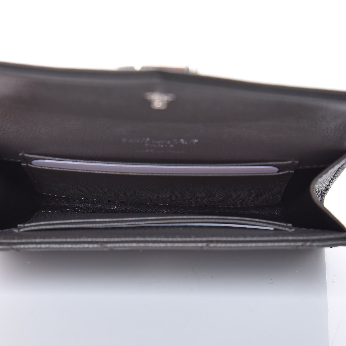 Grain De Poudre Matelasse Chevron Small Monogram Envelope Wallet Earth