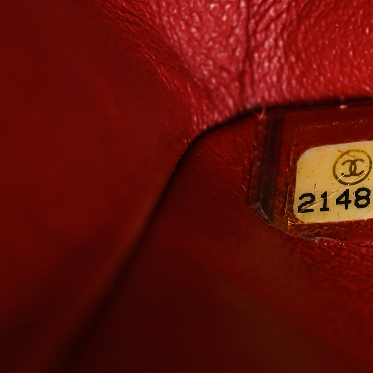 Lambskin Quilted Medium Double Flap Red