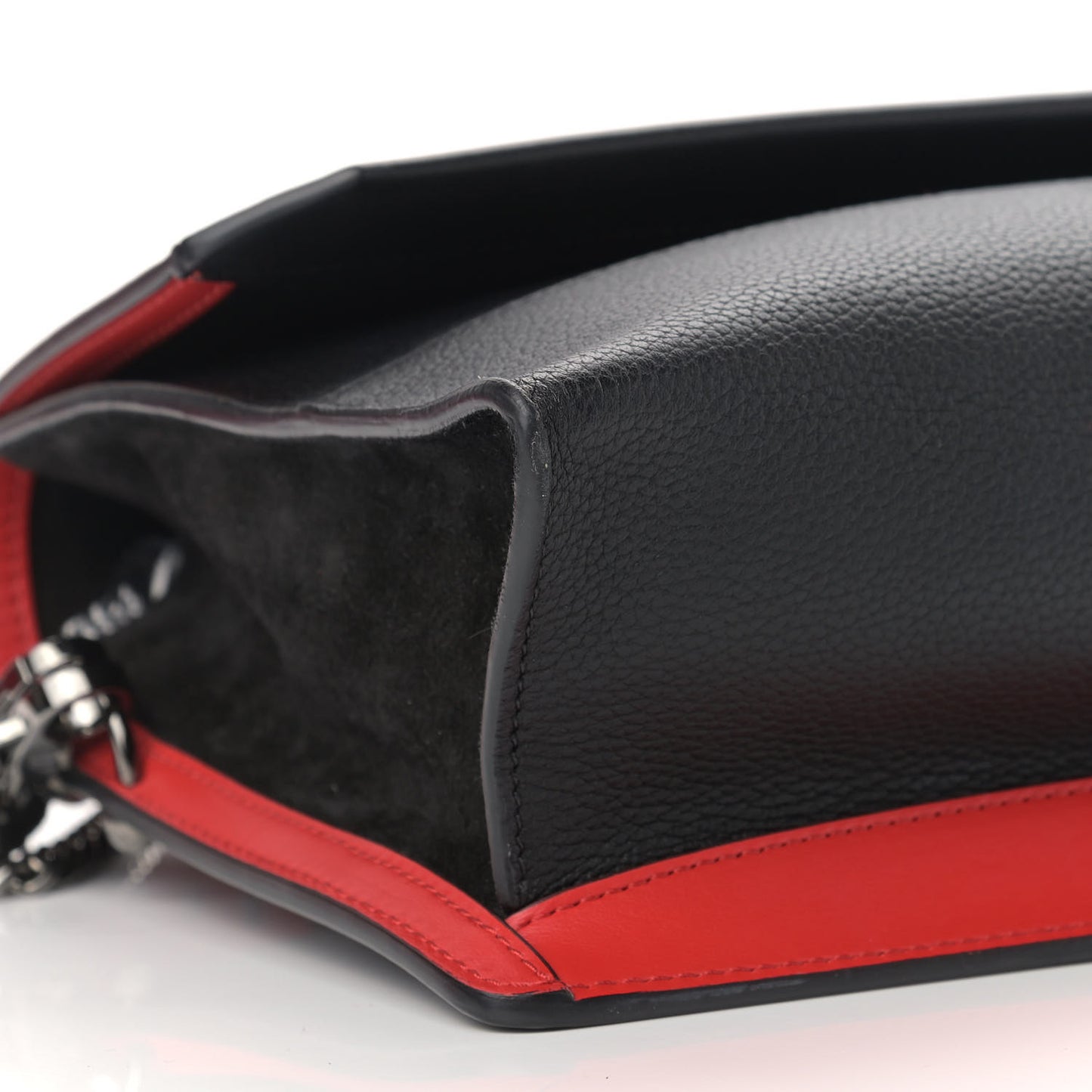 Calfskin Loubiblues Paris Clutch Bag Black Multi