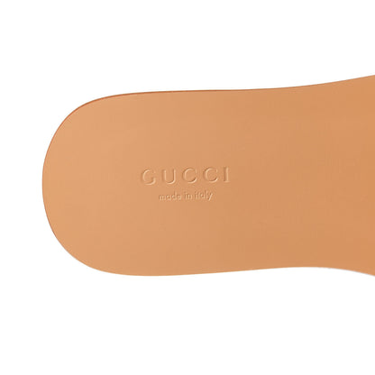 Gucci Malaga Kid Fringe Horsebit Slide Sandals 37 Hibiscus Red 7 of 9