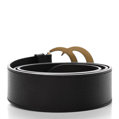 Gucci Textured Dollar Calfskin Double G 40mm Belt 90 36 Dark Cocoa 2 of 4