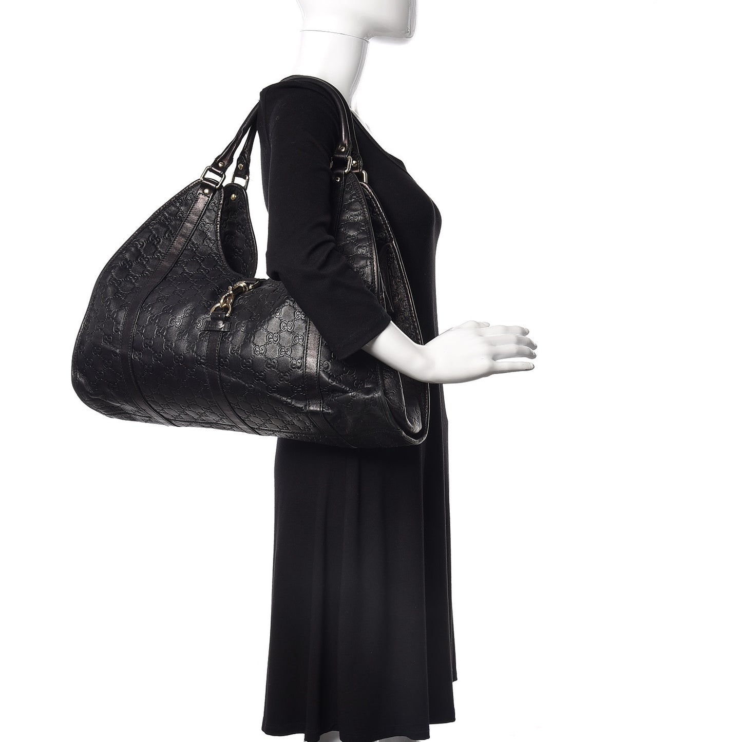 Guccissima Large Joy Shoulder Bag Black