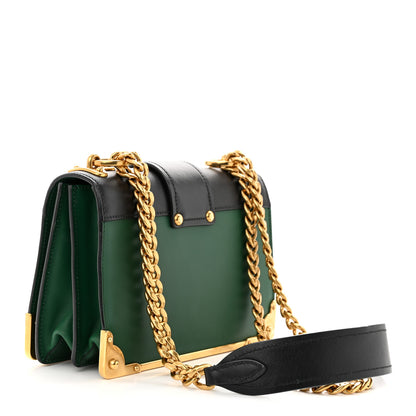 Prada City Calf Saffiano Cahier Bag Biliardo Black 3 of 9
