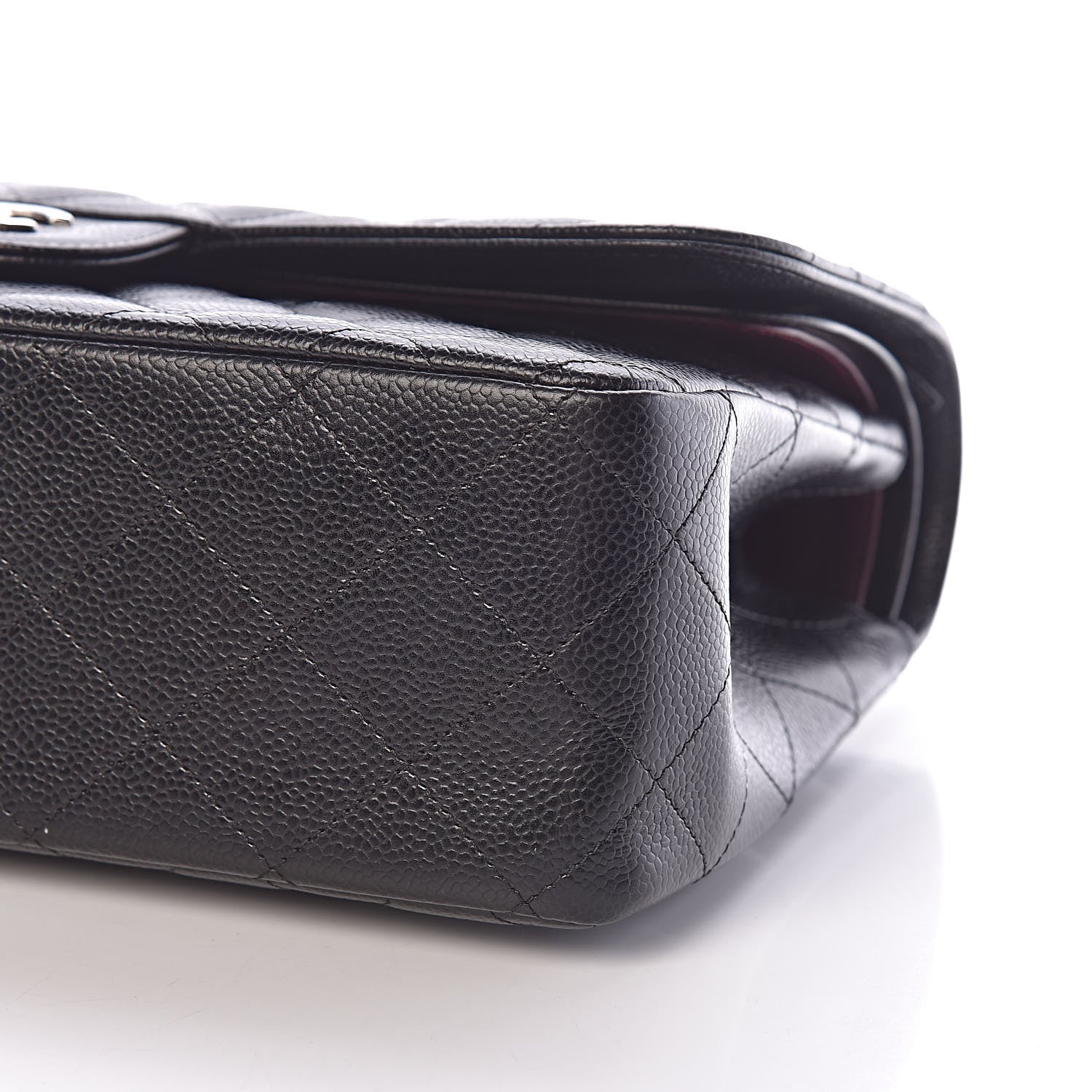 Chanel Caviar Quilted Jumbo Double Flap Black 11 of 12