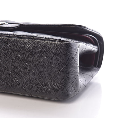 Chanel Caviar Quilted Jumbo Double Flap Black 11 of 12