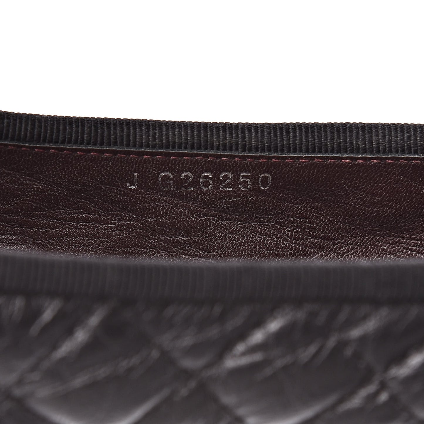 Aged Calfskin Quilted Cap Toe Ballerina Flats 40 Black