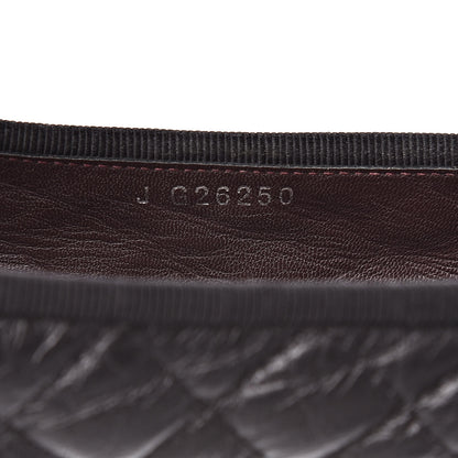 Chanel Aged Calfskin Quilted Cap Toe Ballerina Flats 40 Black 8 of 18
