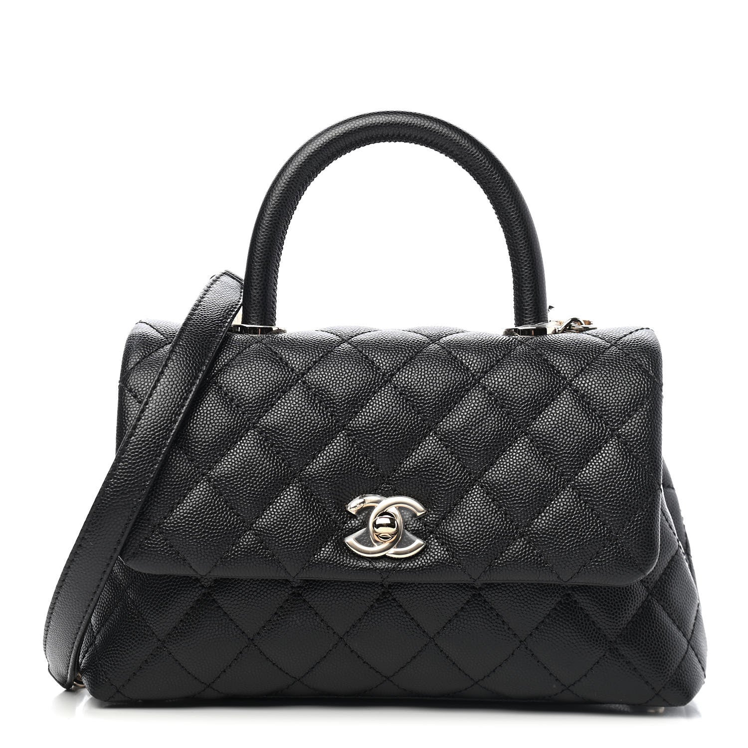 Chanel Caviar Quilted Mini Coco Handle Flap Black 1 of 9