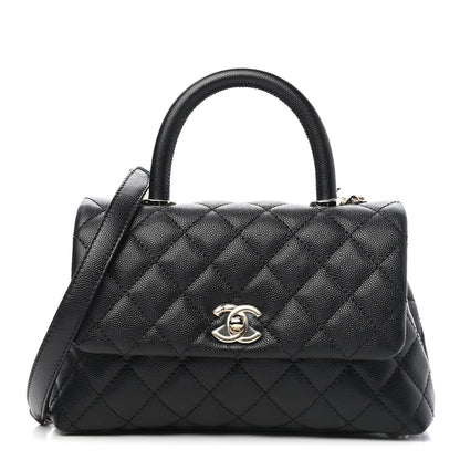 Chanel Caviar Quilted Mini Coco Handle Flap Black 1 of 9
