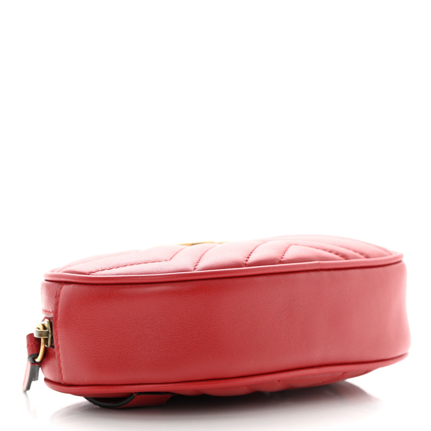 Calfskin Matelasse GG Marmont Belt Bag 95 38 Hibiscus Red