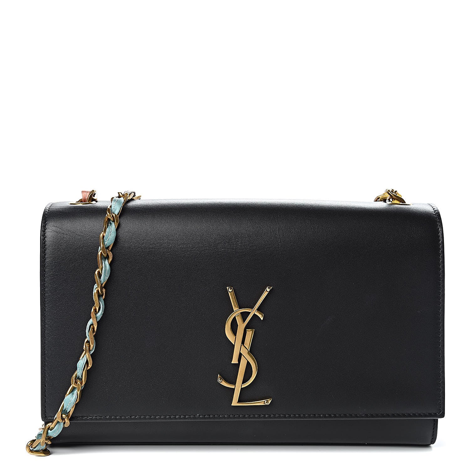 Saint Laurent Calfskin Medium Monogram Kate Satchel Black Multicolor 1 of 11