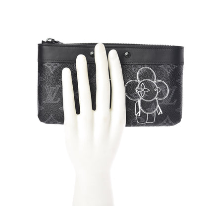 Louis Vuitton Monogram Eclipse Vivienne Pochette Apollo PM 2 of 9