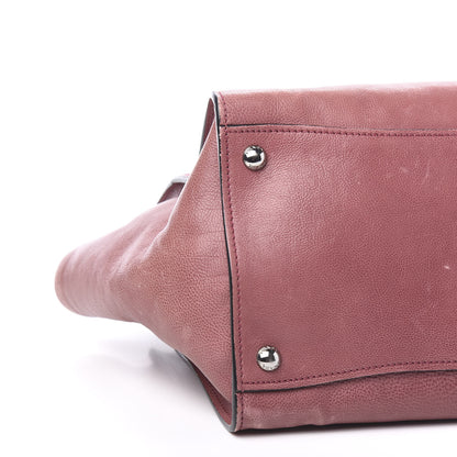 Prada Glace Calf Small Twin Pocket Tote Pink 7 of 10