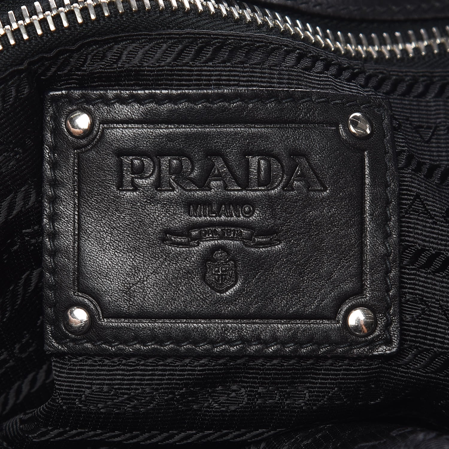 Prada Soft Calf Tote Black 8 of 11