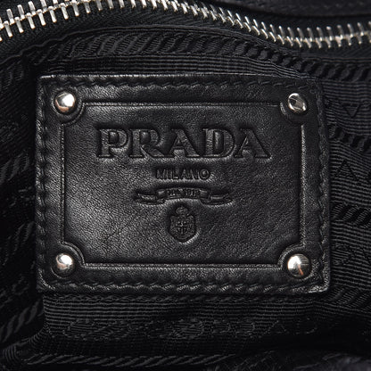 Prada Soft Calf Tote Black 8 of 11