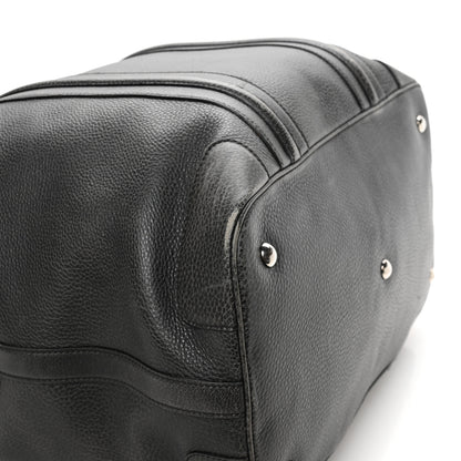 Gucci Pebbled Calfskin Carry On Duffle Grey 9 of 13