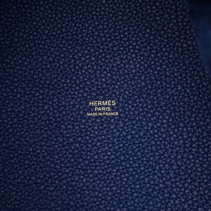 Hermes Taurillon Clemence Picotin Lock 22 MM Bleu Saphir 6 of 9