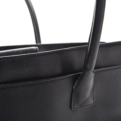 Chanel Calfskin Tall Cerf Tote Black 14 of 23