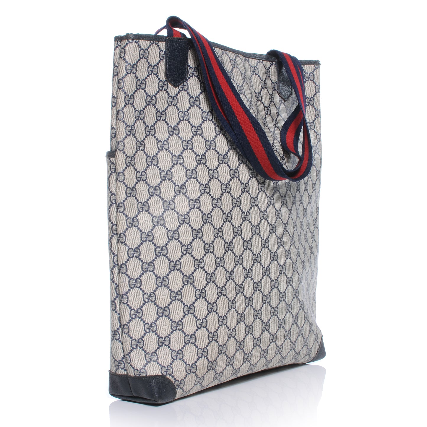 Monogram Web Tote Navy Blue
