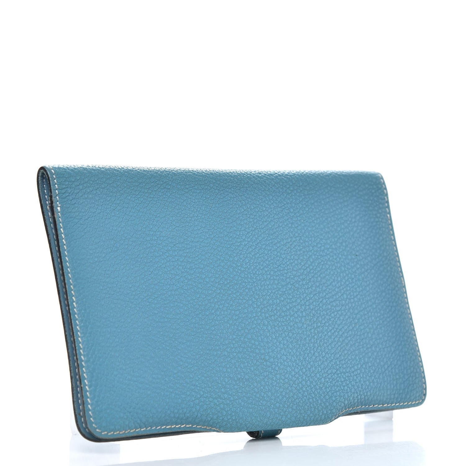 Hermes Togo Dogon Wallet Blue Jean 3 of 6