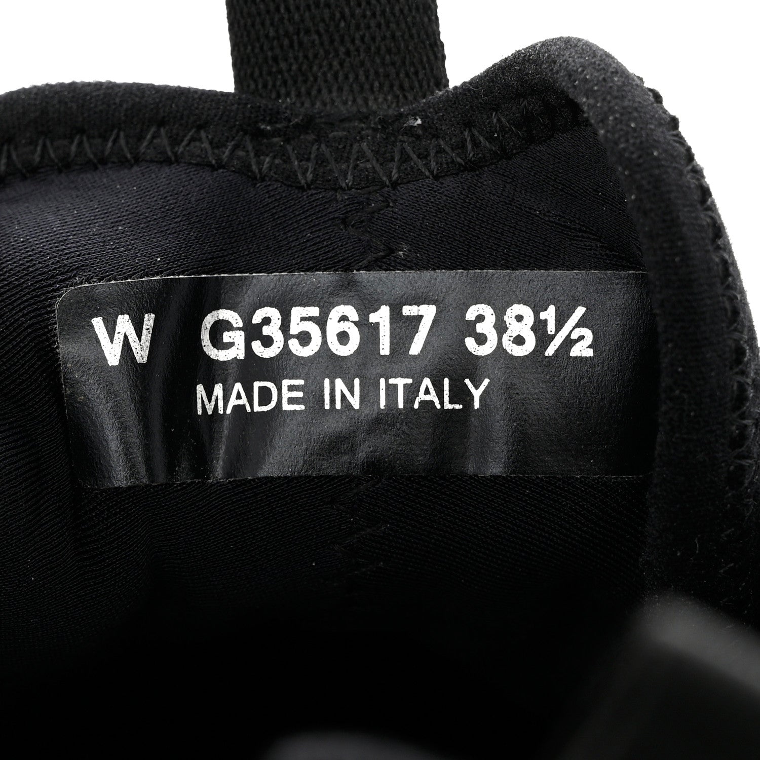 Chanel Velvet Calfskin Mixed Fibers CC Sneakers 38.5 Black 6 of 7