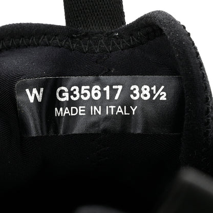 Chanel Velvet Calfskin Mixed Fibers CC Sneakers 38.5 Black 6 of 7