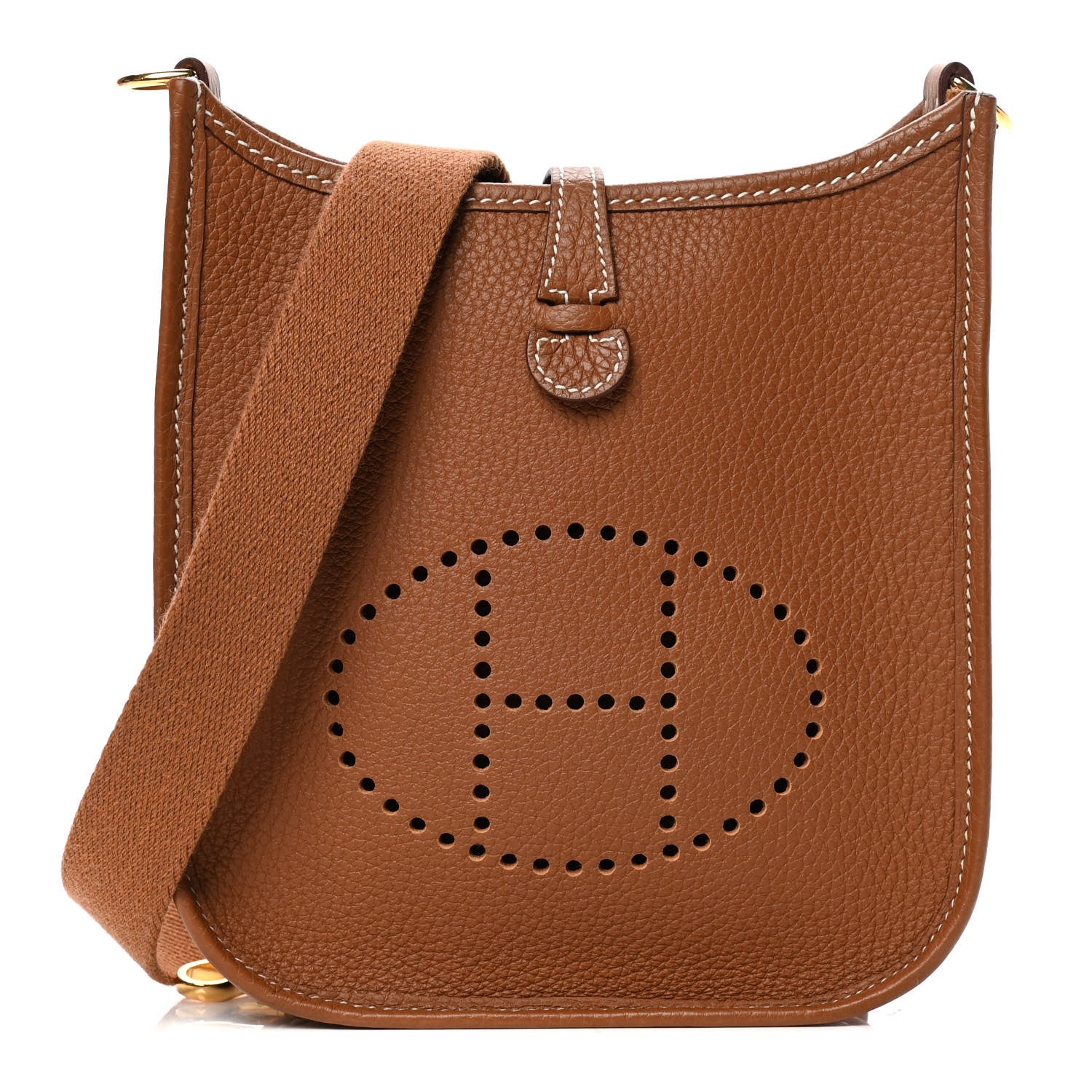 Hermes Taurillon Clemence Evelyne TPM Gold 1 of 5