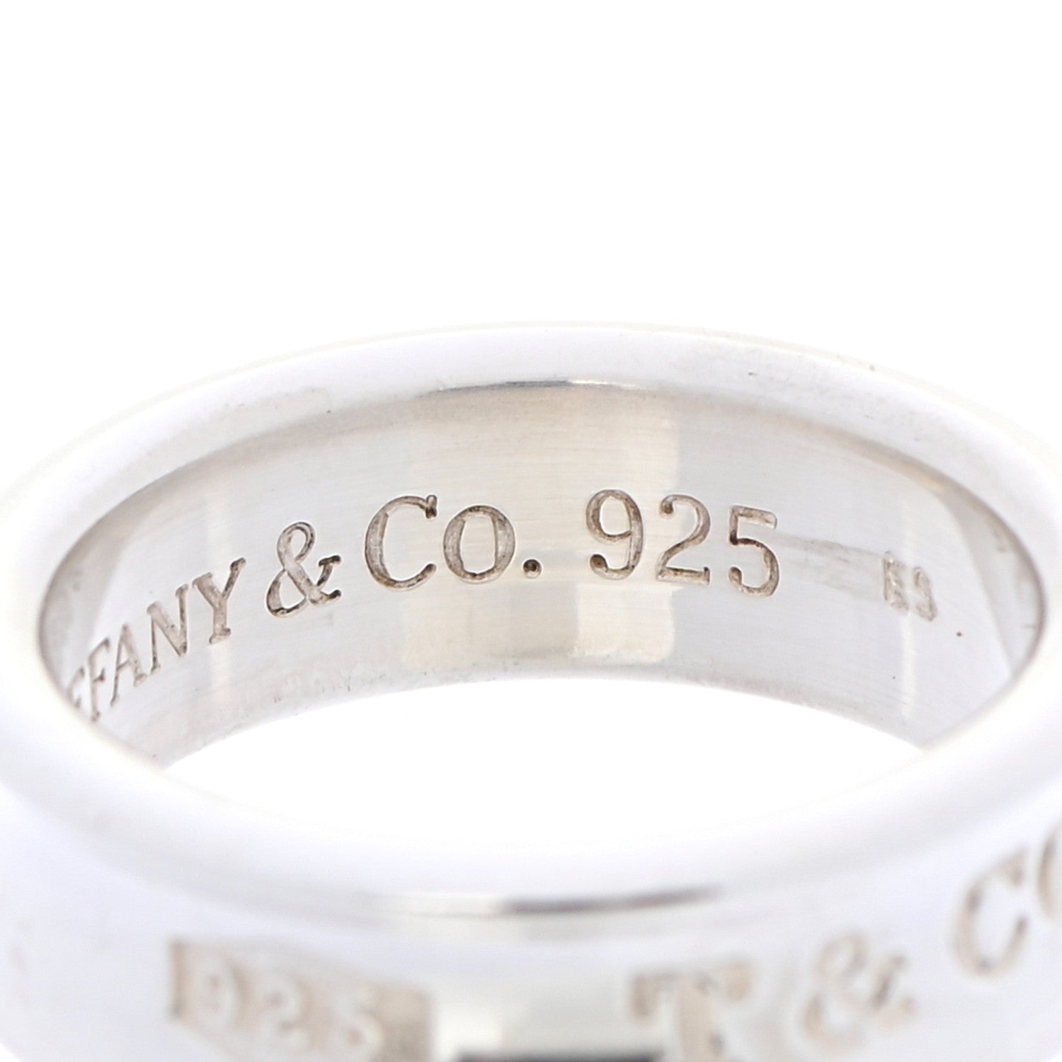 Tiffany Sterling Silver 1837 Band Ring 54 6.75 5 of 6