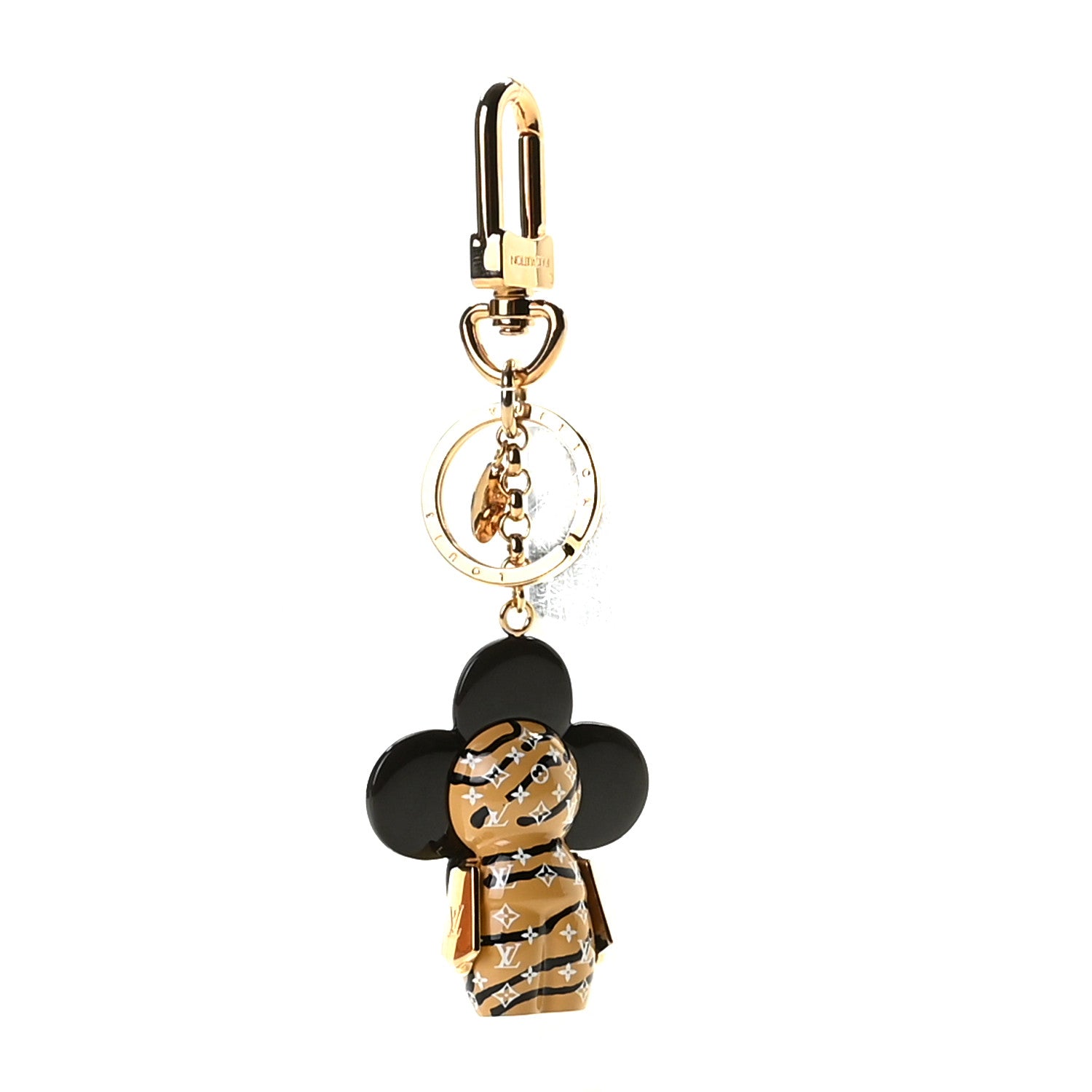 Louis Vuitton Resin Wood Vivienne Jungle Bag Charm Key Holder 3 of 4