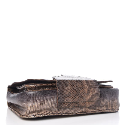 Fendi Python Secret Code Satchel Brown 5 of 10