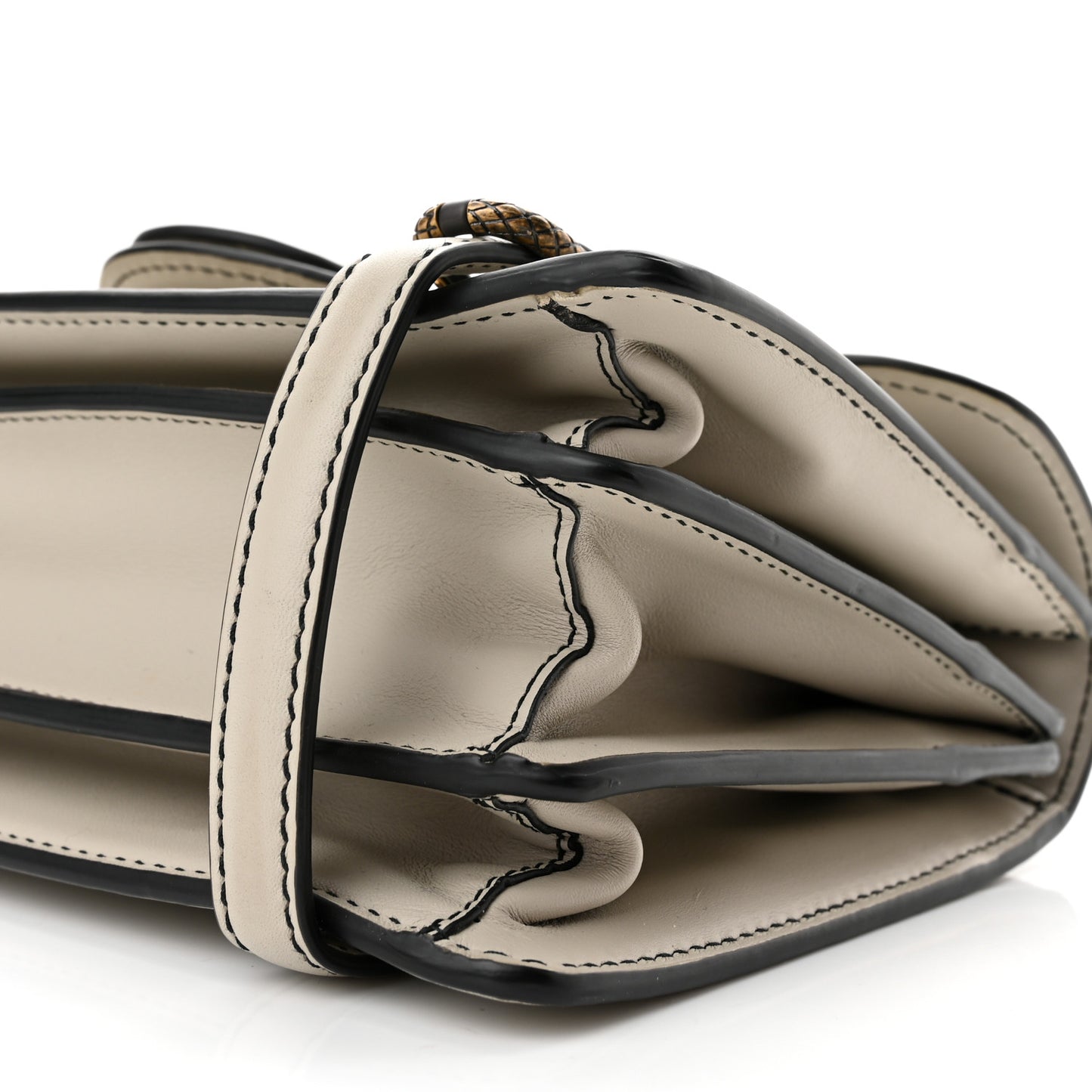 French Calf City Knot Bag Cement