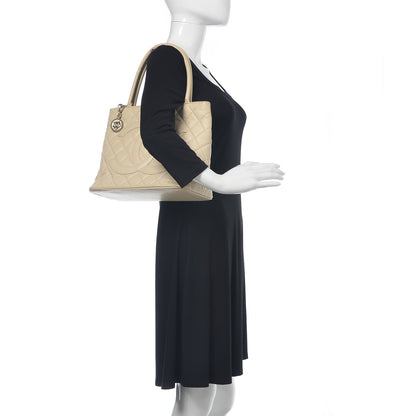 Chanel Caviar Quilted Medallion Tote Light Beige 2 of 17
