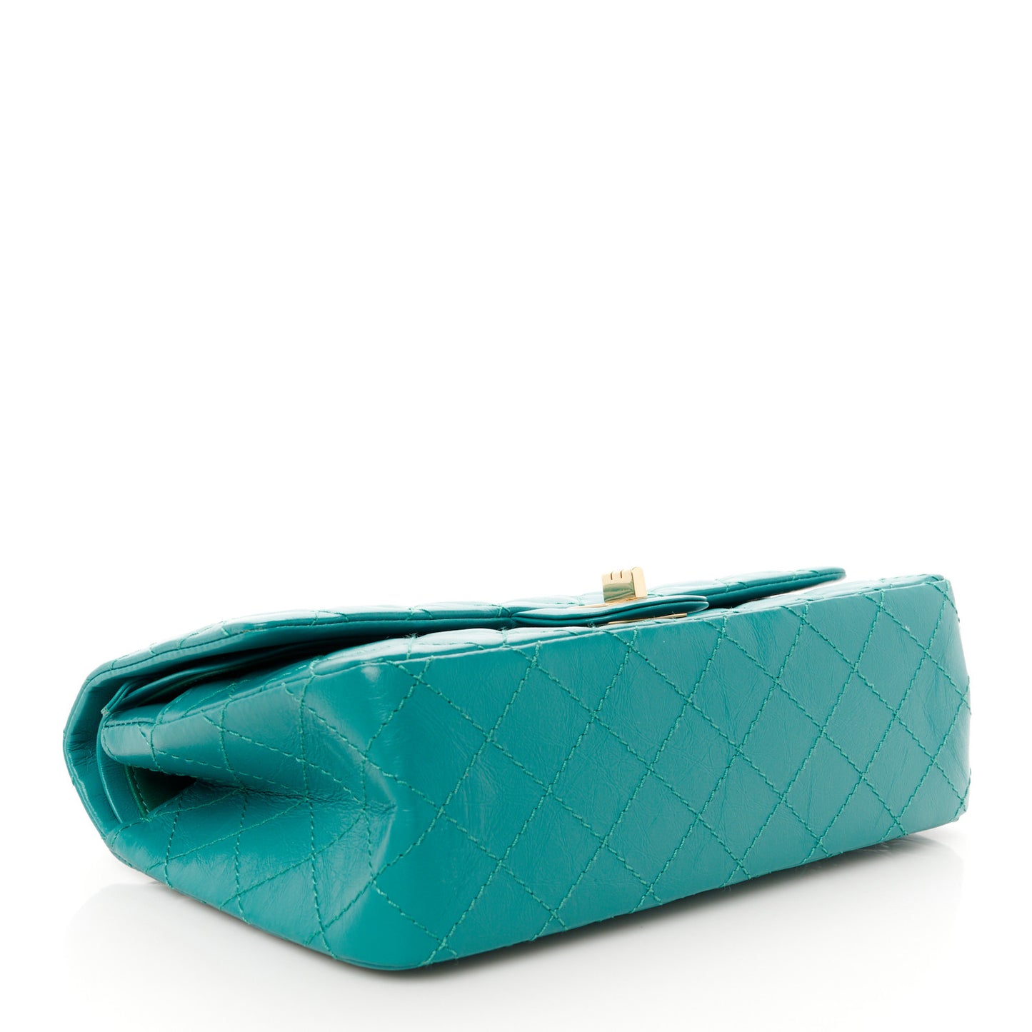 Aged Calfskin Quilted 2.55 Reissue 225 Flap Green