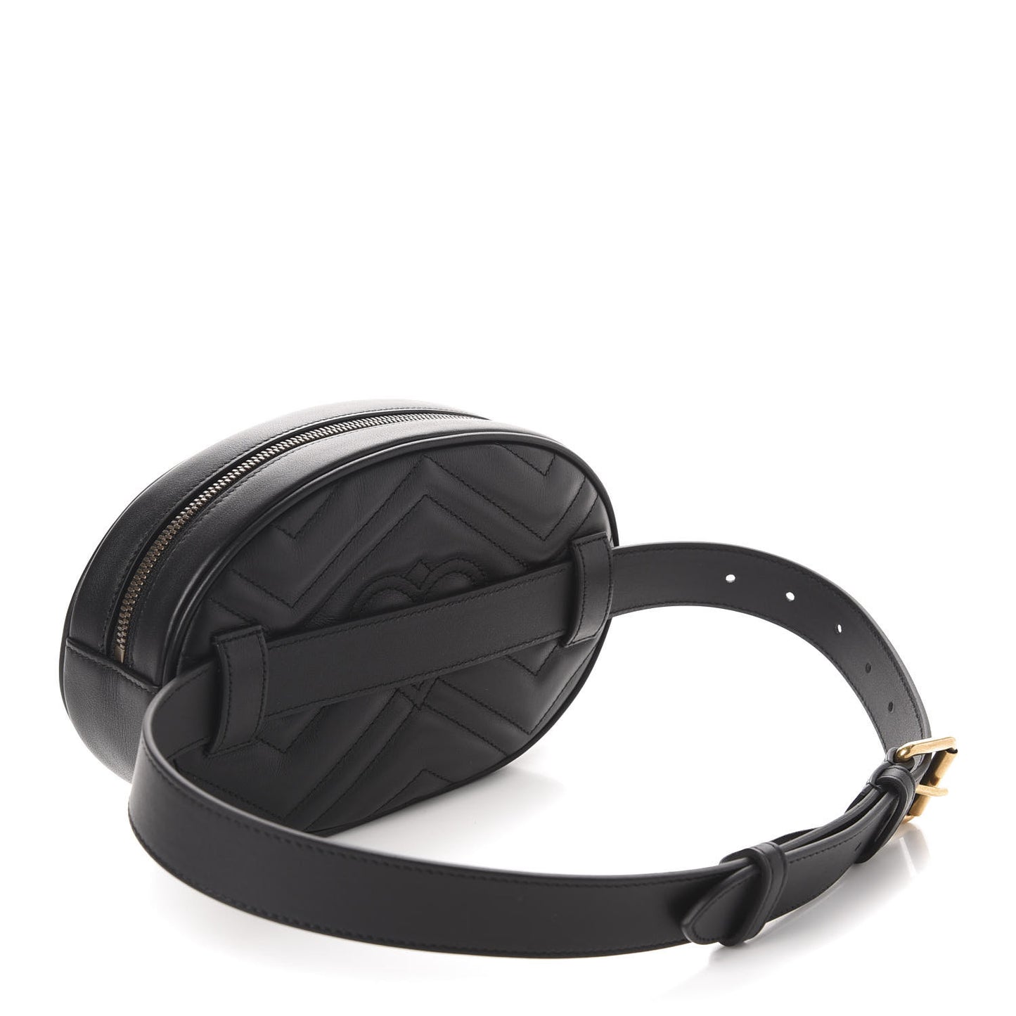 Calfskin Matelasse GG Marmont Belt Bag 75 30 Black