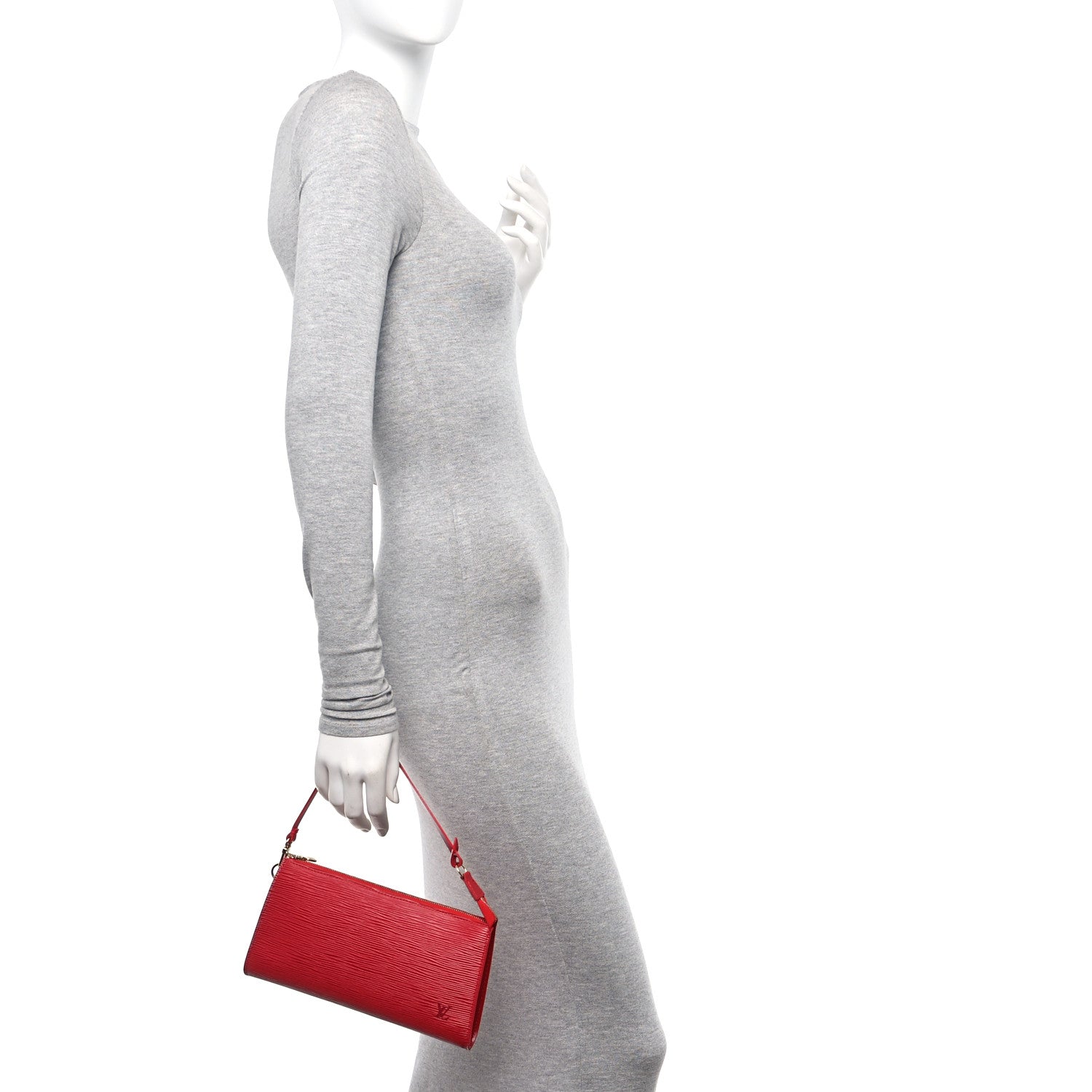 Louis Vuitton Epi Pochette Accessories 21 Castillan Red 2 of 10