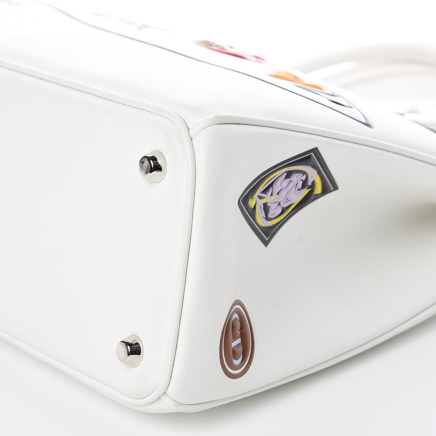 Calfskin Paradise Medium Diorissimo Tote White
