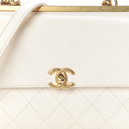 Chanel Lambskin Quilted Small Coco Lux Flap White 8 of 12