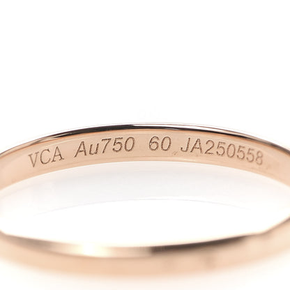 Van Cleef & Arpels 18K Rose Gold 2.5mm Toujours Wedding Band Ring 60 9 4 of 4
