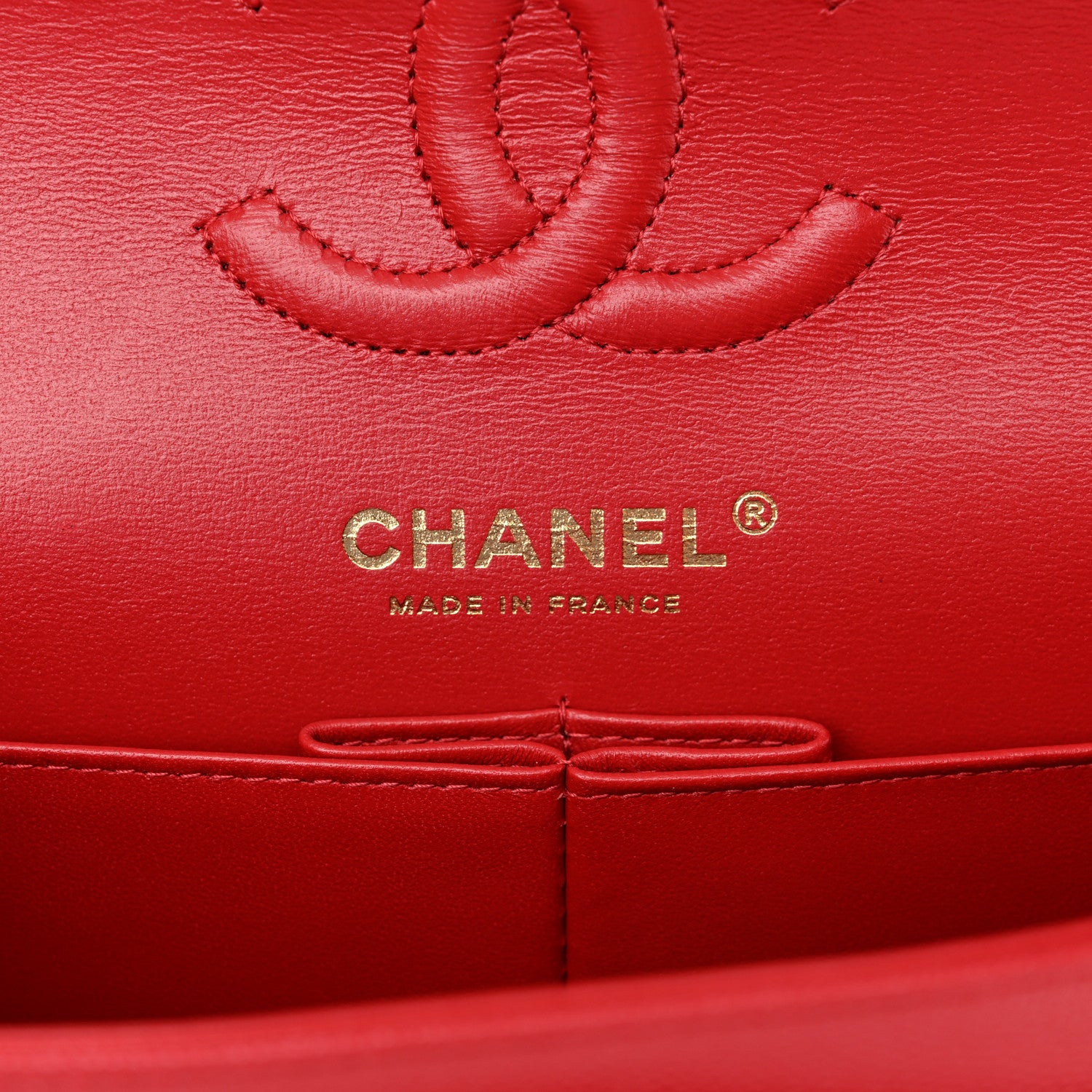 Chanel Caviar Quilted Small Double Flap Red 6 of 11